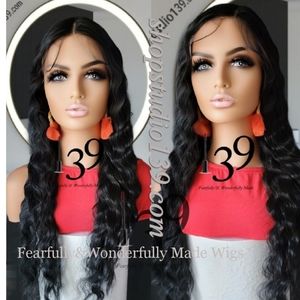 Human hair deepwave HD lace front wig